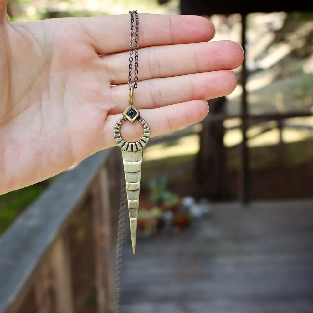 Vintage Spike Statement Necklace - Picture 5 of 6